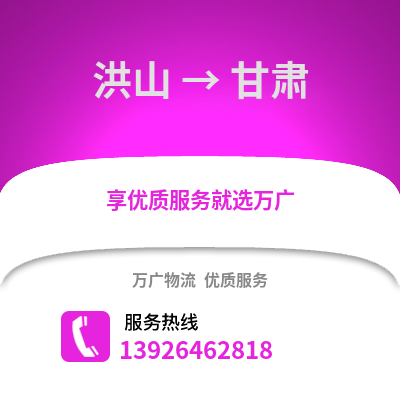 武汉洪山到甘肃物流专线_武汉洪山到甘肃货运专线公司