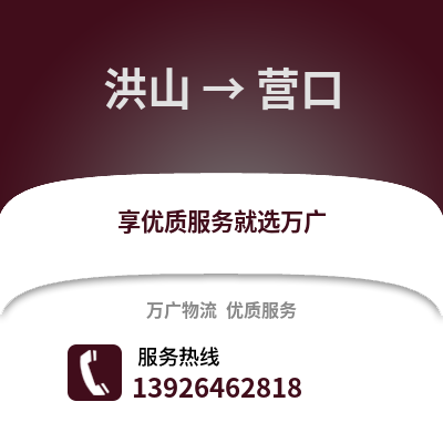 武汉洪山到营口物流专线_武汉洪山到营口货运专线公司